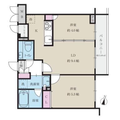 札幌 / 巴士中心前站 / 2房2廳 / 41.51m²(12.55坪)