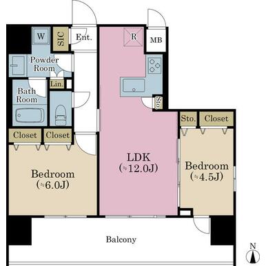 東京 / 台東区 / 南千住站 / 2房1廳 / 53.48㎡ (16.17坪)