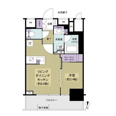 大阪 / 足立区 / 綾瀬站 / 1房1廳 / 30.13㎡(9.11坪)