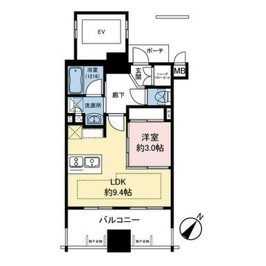 福岡 / 中央区 / 唐人町站 / 1房1廳 / 33.5㎡(10.13坪)