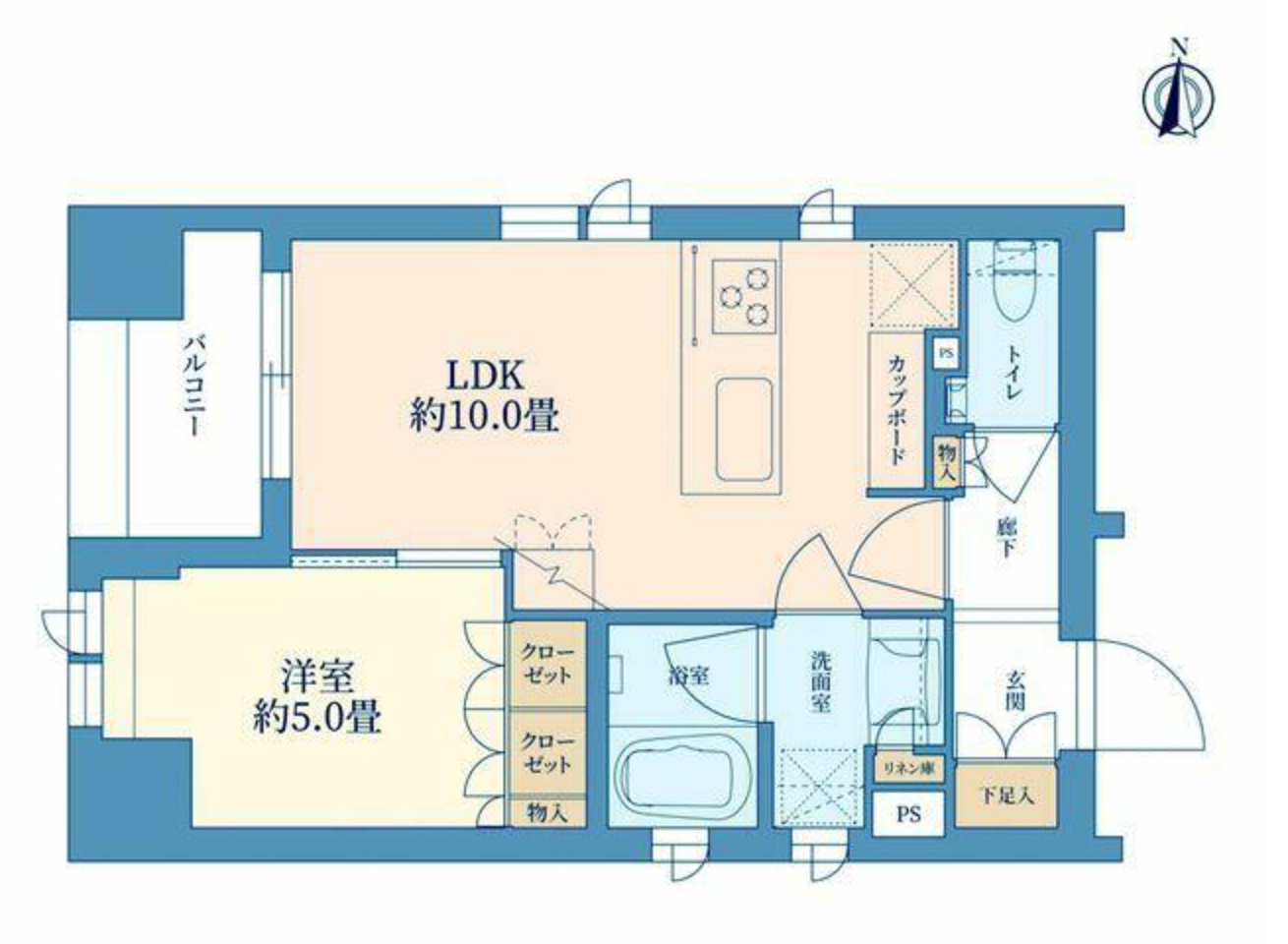 東京 / 神田站 / 1房1廳 / 36.54m²(11.05坪)
