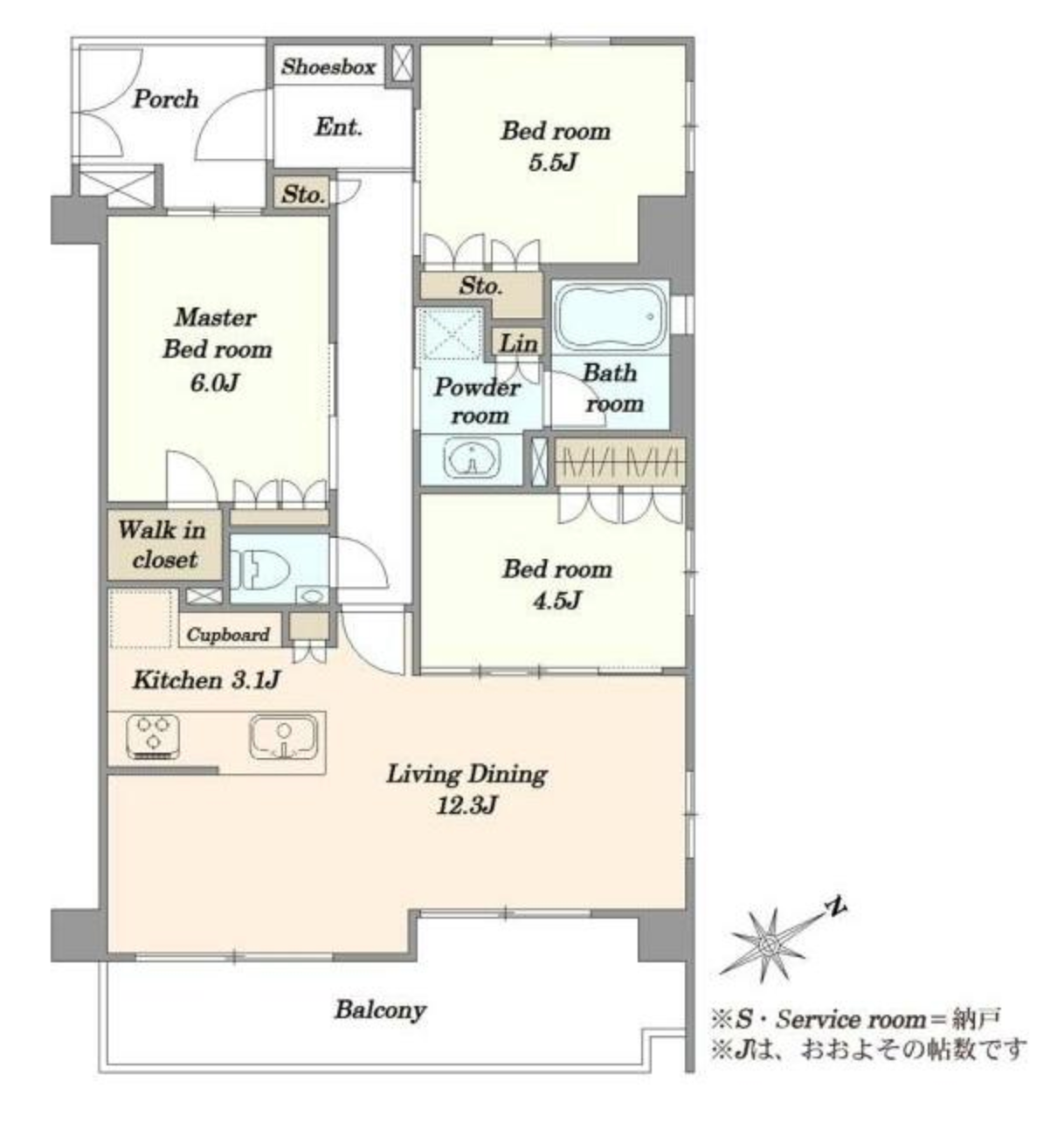 東京 / 船堀站 / 3LDK / 71.43㎡ (21.6坪)