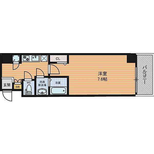 大阪／松屋町站兩分鐘／套房(含廚房)／25.66m²(7.76坪)