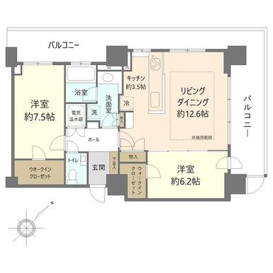 札幌 / 琴似站 / 2房2廳 / 73.69m²(22.29坪)