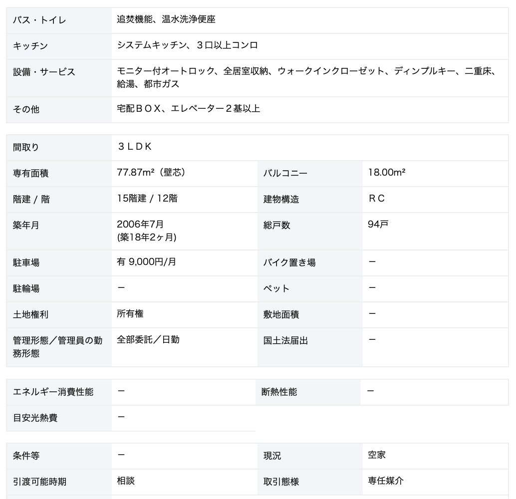 福岡 / 南福岡站 / 3房2廳 / 77.9㎡(23.5坪)