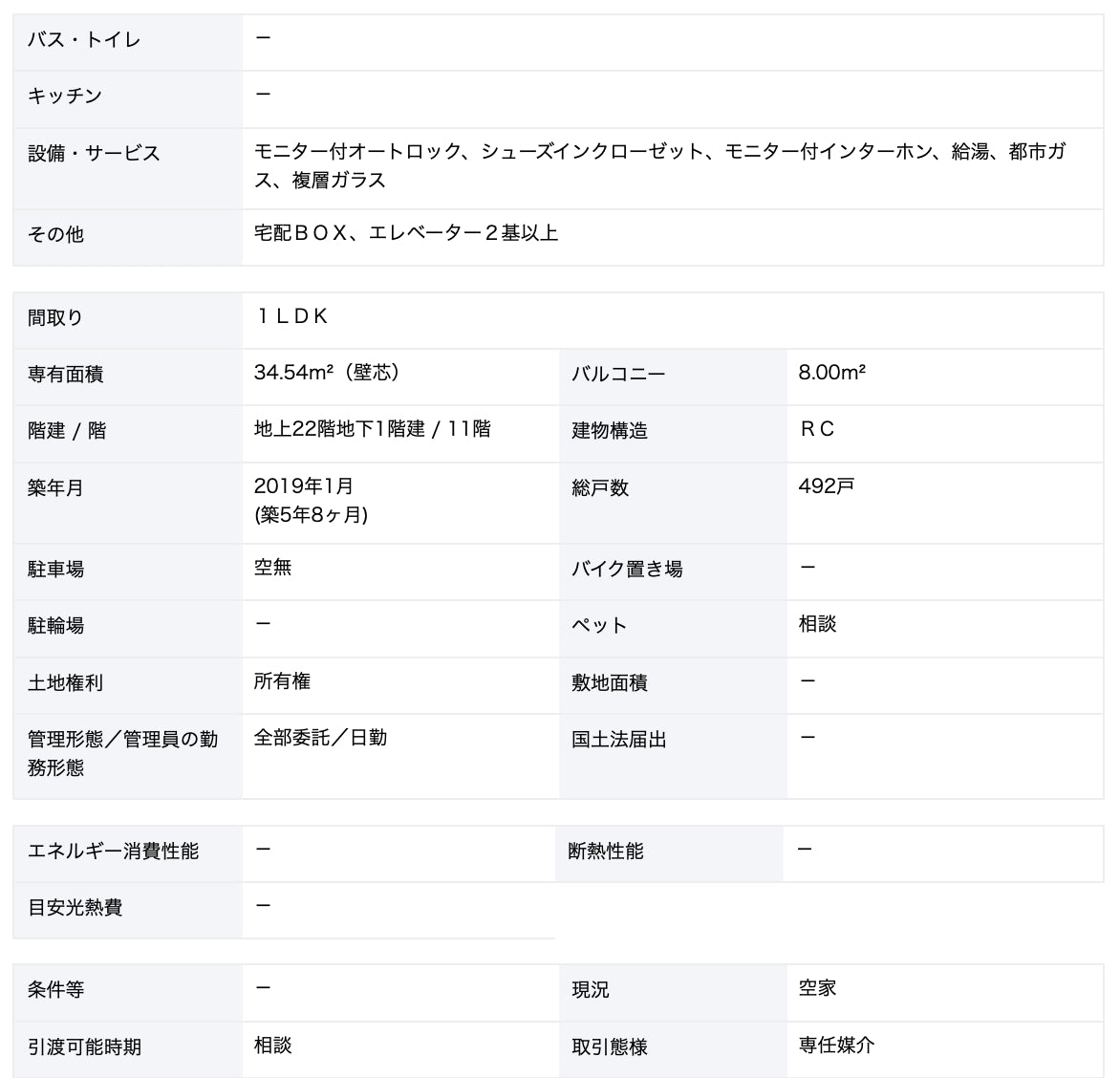 東京 / 中央區 / 1房2廳 / 34.5㎡(10.4坪)