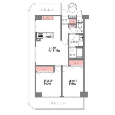 大阪 / 京橋站 / 2房2廳 / 57.60m²(17.42坪)