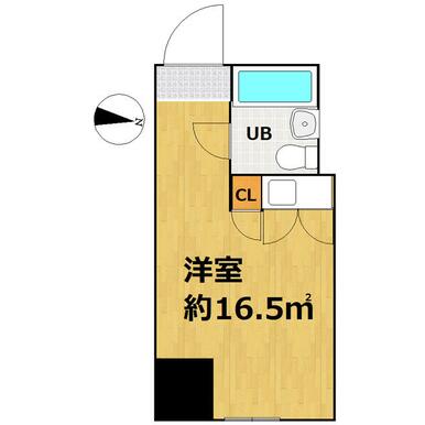 札幌 / 札幌站 / 套房 / 16.50m²(4.99坪)