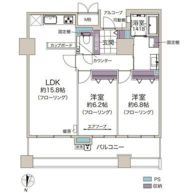 札幌 / 札幌站 / 2房2廳 / 67.48m²(20.41坪)