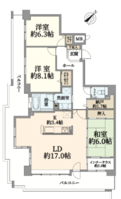 札幌 / 中央區 / 3房2廳 / 97.18平方米(29.39坪)