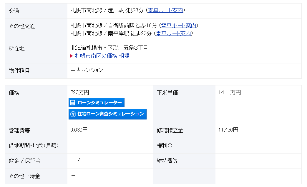 札幌 / 澄川站 / 2房1廳 / 51.03m²(15.43坪)