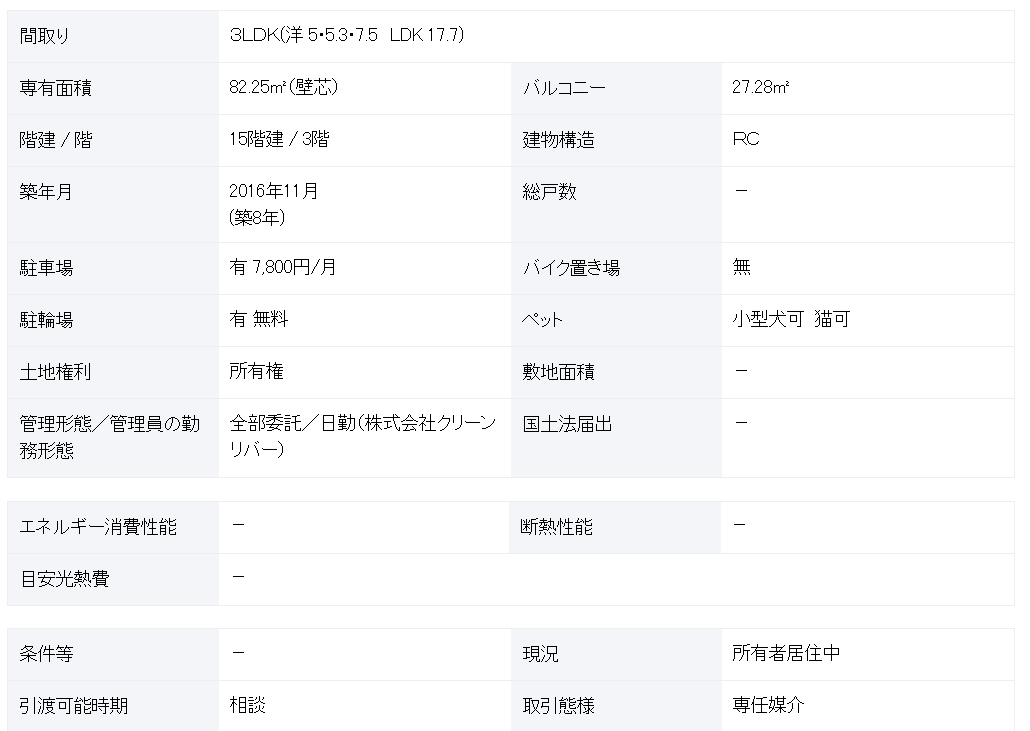 札幌 / 桑園站 / 3房2廳 / 82.25m²(24.88坪)